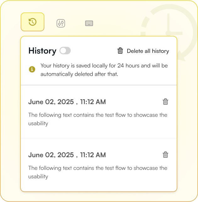 Retrieve Your Old Translations Anytime Within 7 Days