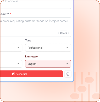 Write Emails in Around 25 Languages with Precision