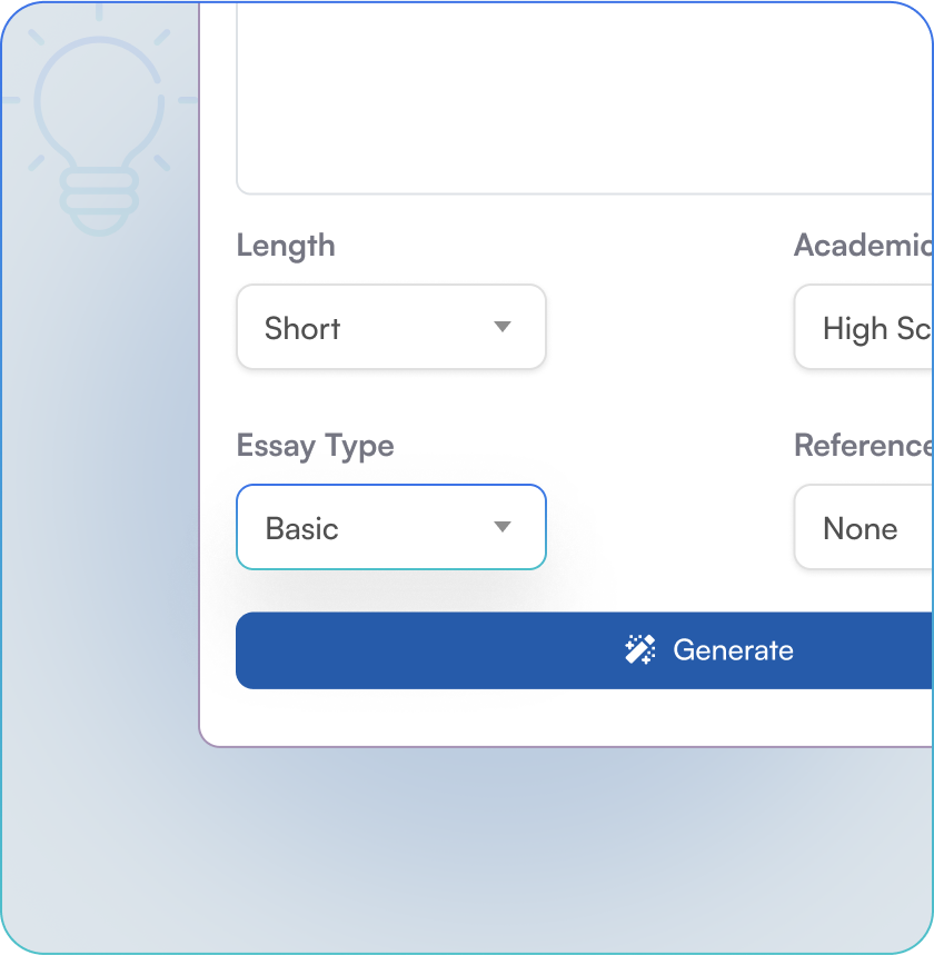 Pick Essay Type