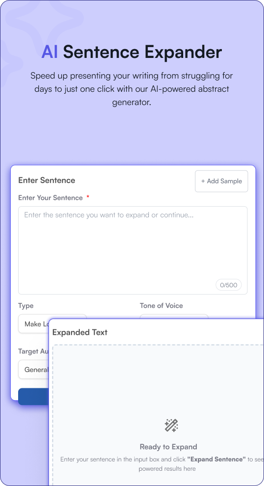 Free AI Sentence Expander